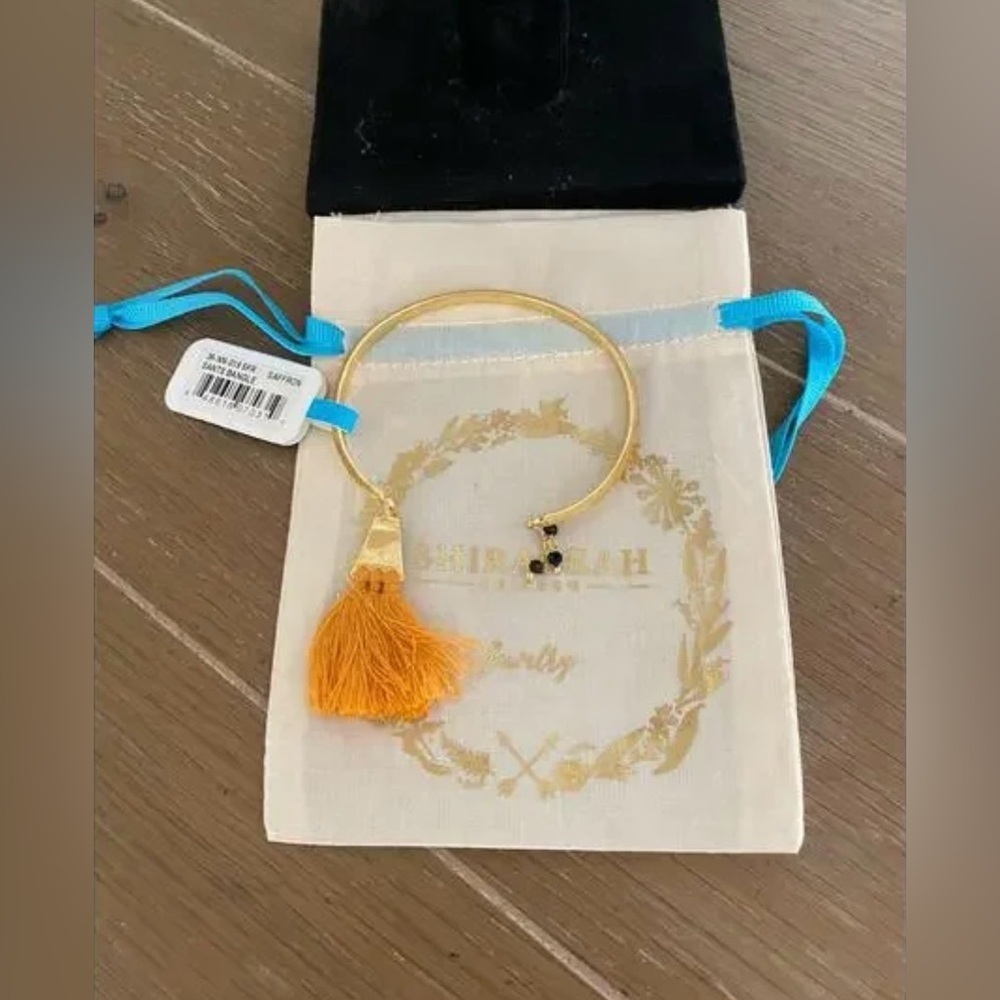 Shiraleah Anthropologie Orange Sants Bangle Bracelet